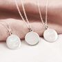 Present Over Perfect Engraved Sterling Silver Necklace, thumbnail 4 of 11