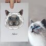 Personalised Cat And Dog Face Portrait Print, thumbnail 2 of 10