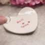 Personalised Wedding Gift Ring Dish Letterbox Friendly, thumbnail 2 of 7