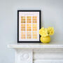 Yellow Watercolour Swatches Vintage Fine Art Print, thumbnail 1 of 4