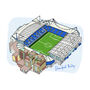 Personalised Chelsea Stadium Print, Stamford Bridge, thumbnail 5 of 7
