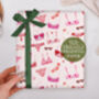 Valentine Wrapping Paper With Bra Underwear Pattern, Three Sheet Pack, thumbnail 2 of 3