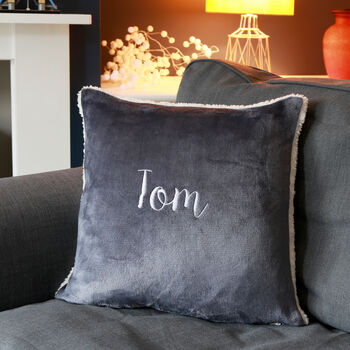 Personalised Sherpa Style Cushion, 2 of 11
