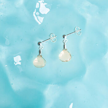 Citrine Drop Stud Earrings Second Light Collection, 2 of 4