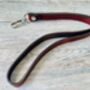 Personalised Brown Leather Lanyard, ID Badge Lanyard, thumbnail 1 of 10