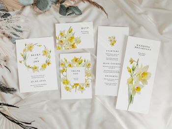 Daffodil Wedding Save The Dates, 4 of 4