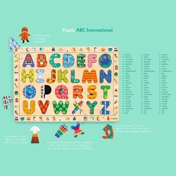 Wooden Lift Out Alphabet Puzzle, 4 of 4