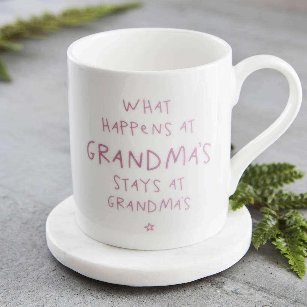 'What Happens At Grandmas Stays At Grandmas' Mug, 1 of 3