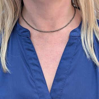 Pyrite Gemstone Beaded Necklace, 2 of 6