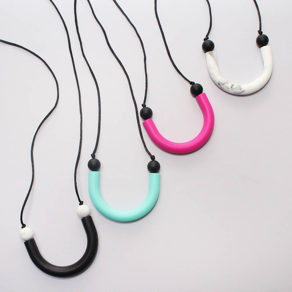 Silicone Teething Necklace By Pops and Dudes | notonthehighstreet.com