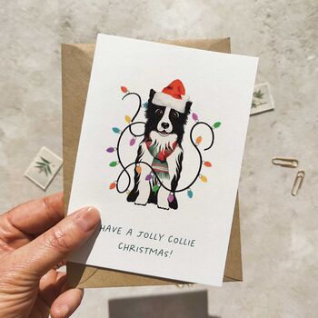 Christmas Dog Breeds In Hats Card And Envelope, 4 of 12