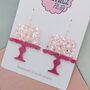 Jelly On A Plate Glitter Resin Earrings, thumbnail 6 of 9
