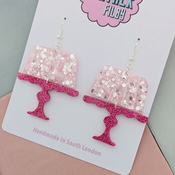 Jelly On A Plate Glitter Resin Earrings, 6 of 9