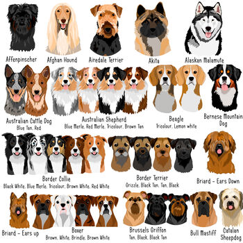 Cute Dog Breed Cushion Cover Personalised, 2 of 11