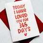 Personalised Days I've Loved You Card, thumbnail 1 of 6