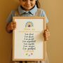First Day Of School Gift / Nursery Affirmations Print, thumbnail 1 of 8