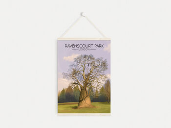 Ravenscourt Park London Travel Poster Art Print, 6 of 8