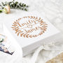 Wreath Personalised Wedding Keepsake Box, thumbnail 1 of 5