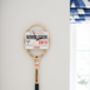 Wimbledon Tennis Racket Wall Clock, thumbnail 1 of 7