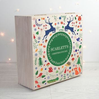Personalised Festive Woodland Christmas Eve Box, 4 of 4