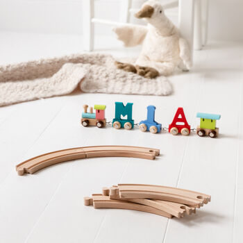 Personalised Birthday Wooden Name Train Set, 4 of 11