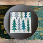 Elegant Green And Blue Christmas Tree Lunch Napkins X 20, thumbnail 2 of 8