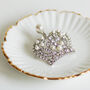 Vintage Style Pearl Crown Brooch, thumbnail 2 of 11