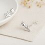 Sterling Silver Tulip Flower Stud Earrings, thumbnail 1 of 5