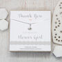 Cz Wedding Necklace Thank You Flower Girl, thumbnail 1 of 5