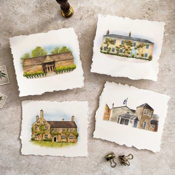 Digital Watercolour Venue Painting For Wedding Stationery, 2 of 4