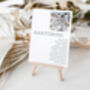 Destination Photo Wedding Table Plan Cards, thumbnail 5 of 7