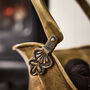 Antique Brass Coal Scuttle With Shovel, thumbnail 5 of 6