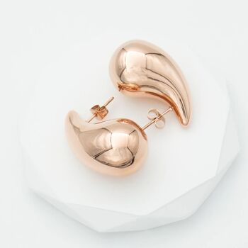 Chunky Teardrop Stud Earrings, 7 of 8