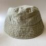 Personalised Slogan Vintage Denim Bucket Hat, thumbnail 5 of 5