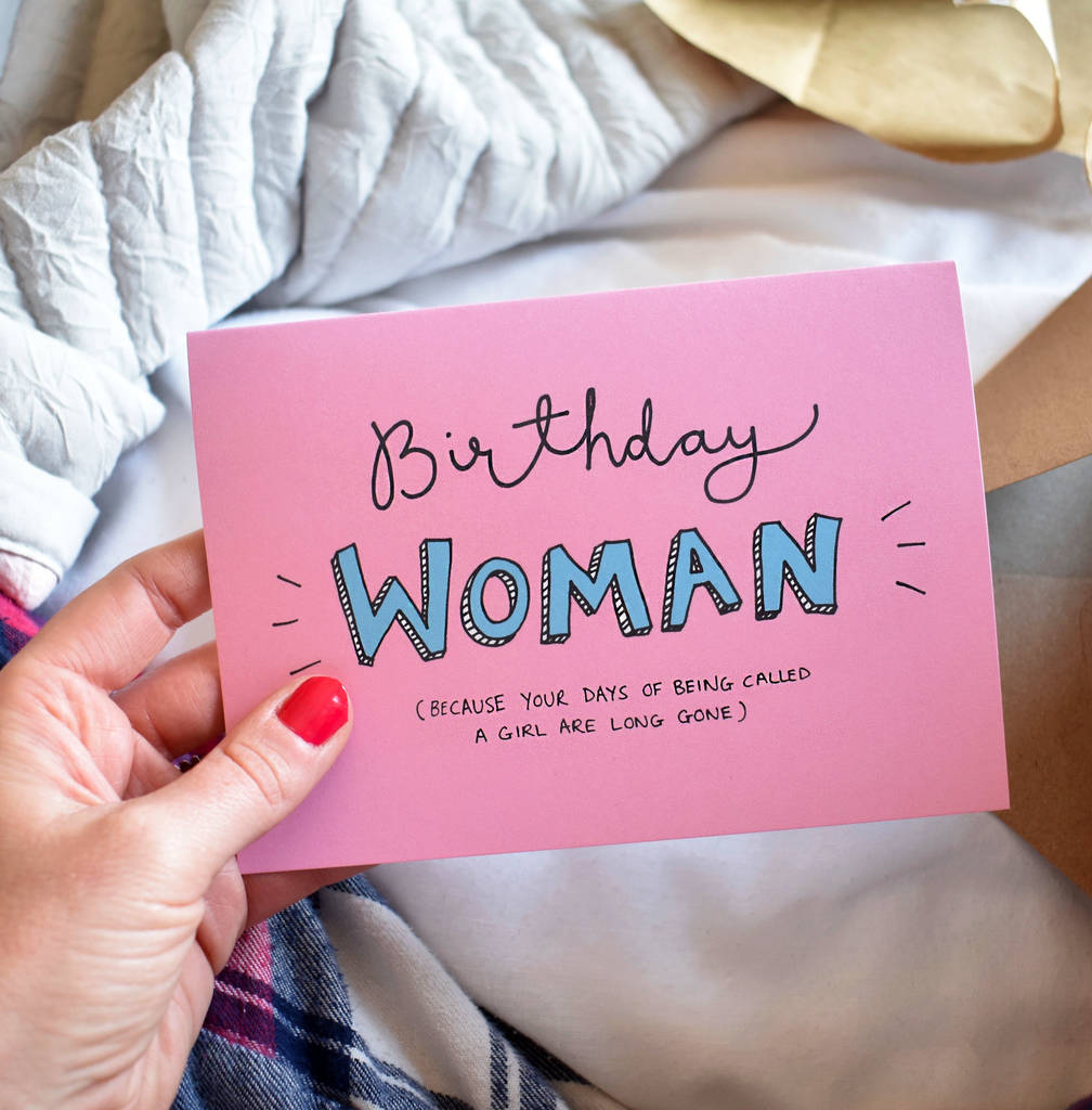 Birthday Woman Funny Birthday Card By Oops a doodle ...