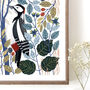 Woodpecker Giclée Art Print, thumbnail 2 of 3