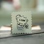 Anime Boys Gifts Personalised Rubber Stamp, thumbnail 3 of 3