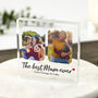 Personalised Best Mum Photo Acrylic Block, thumbnail 1 of 3