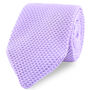 100% Polyester Diamond End Knitted Tie Pastel Purple, thumbnail 1 of 6