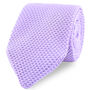 100% Polyester Diamond End Knitted Tie Pastel Purple, thumbnail 1 of 10