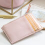 Personalised Rose Gold Vegan Leather Card Purse, thumbnail 2 of 5