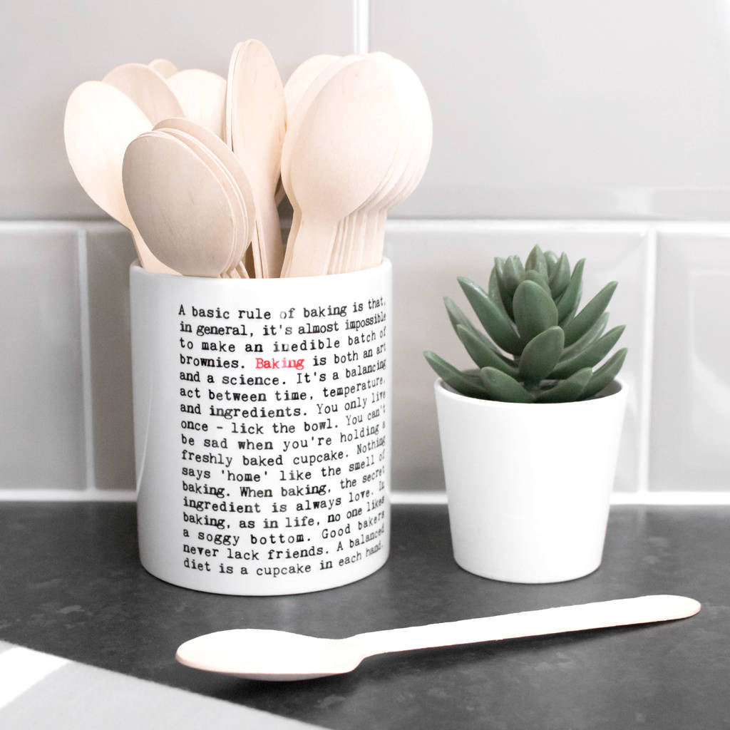 Kitchen Utensil Pot Baking Gift By Coulson Macleod