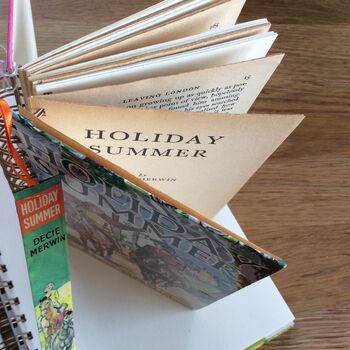 'Summer Holiday' Upcycled Notebook, 5 of 5