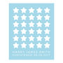 Stars Personalised Christening Guest Book Print, thumbnail 3 of 5