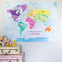 'Be An Explorer' Childrens Illustrated Map Hanging, thumbnail 4 of 8