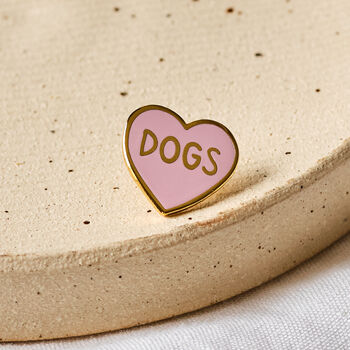 Dogs Lover Heart Pin Badge, 4 of 7
