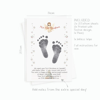 'My First Christmas' Inkless Print Kit Keepsake, 5 of 7