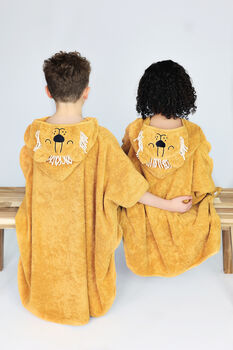 Lion Children's Hooded Towel Poncho, 2 of 12