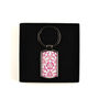 Pink Nettles Millefiori Handprinted Keyring, thumbnail 7 of 12