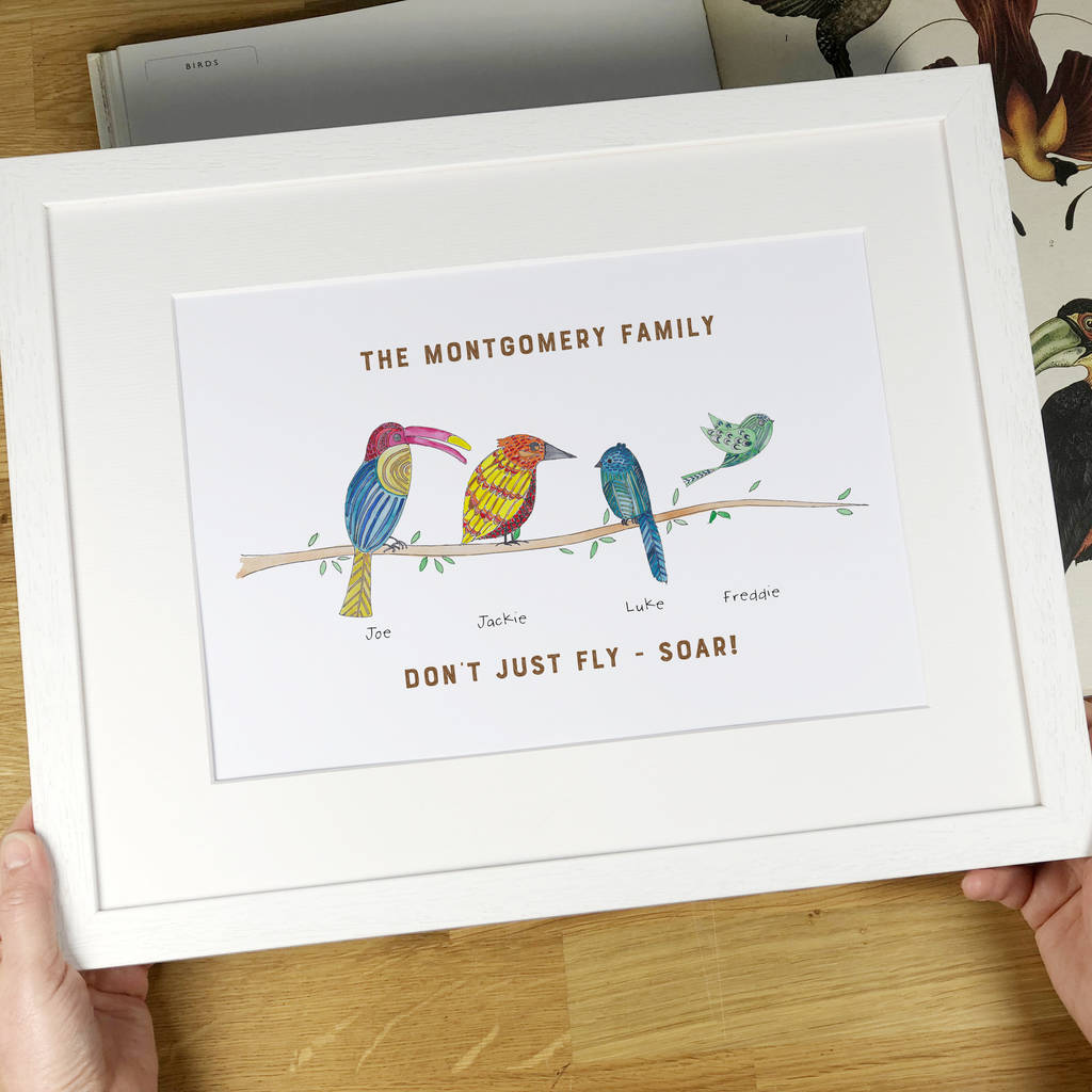 Personalised Little Bird Family Print, 1 of 4